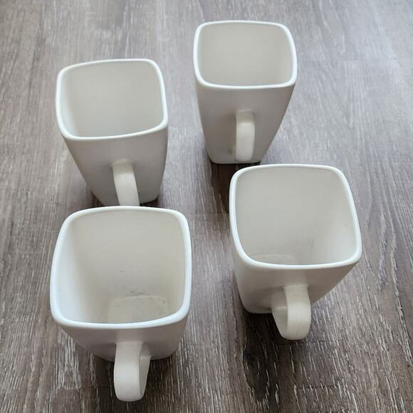 Cuisinart Wildflower Black and White 4 piece Mug‎ Set Lot - Picture 11 of 12